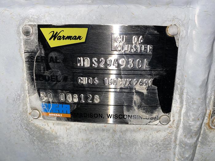 Used Used Weir Warman hydrocyclone arranged in a radical manifold “canister system” design