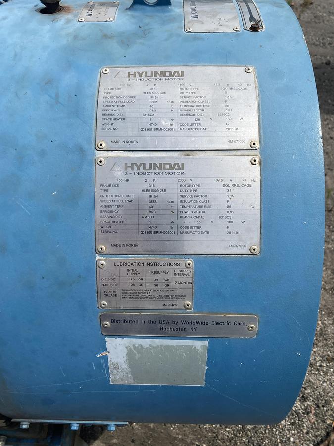 Used Used Howden Model WRVH20416526 Compressor