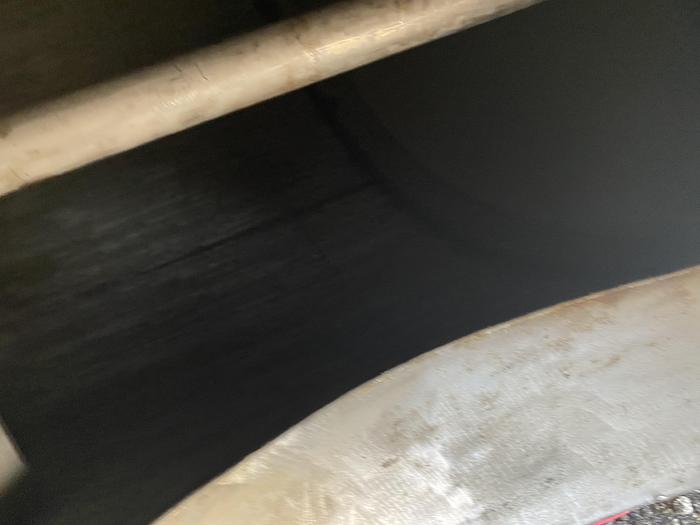 Used Used approximately 3000 gallon vertical stainless steel storage tank