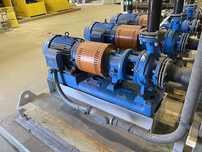 Used Used Goulds 3196 size 3X4-7 carbon steel centrifugal pump