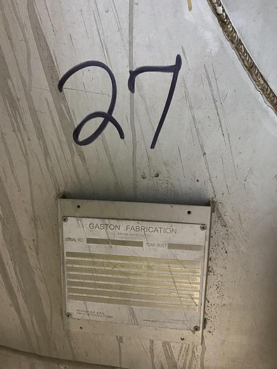 Used Used Gaston County approximately 8000 gallon 304 stainless steel vertical tank