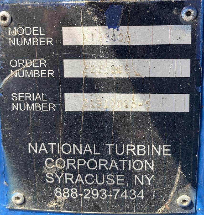 Used Used HSI Model NT88408 11-stage centrifugal gas blower