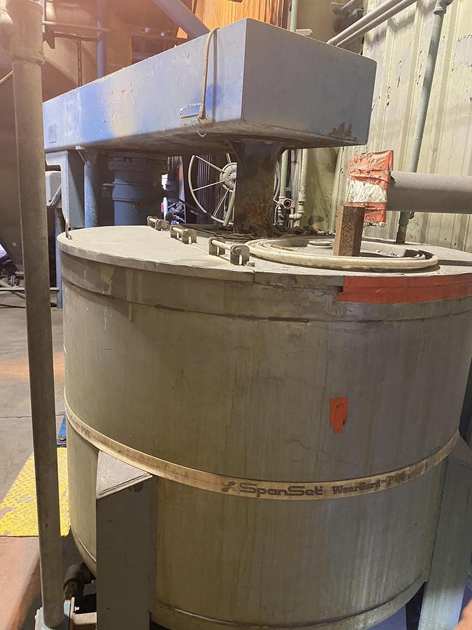 Used Used Hockmeyer Model 8HVI50/4210 single shaft stainless steel dispersion mixer