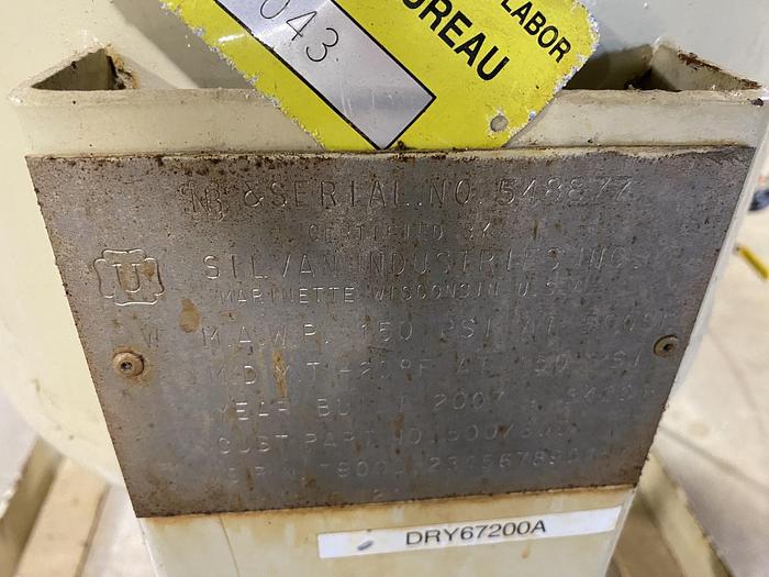 Used Used Ingersoll Rand Model TZ-600-EMS Heatless Desiccant Air Dryer