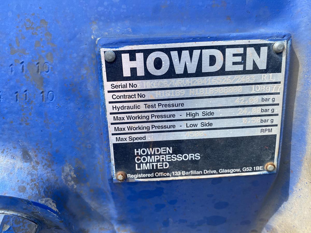 Used Used Howden Model WRVH20416526 Compressor