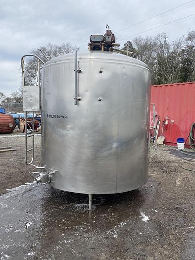Used Cherry Burrell approximately 1500 gallon 304 stainless steel jacketed processor