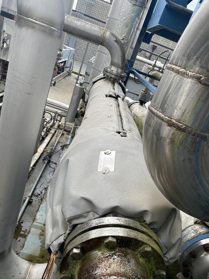 Used Used JFD Tube & Coil Products Inc. 149.6 sq ft 304L Stainless Steel shell and tube heat exchanger