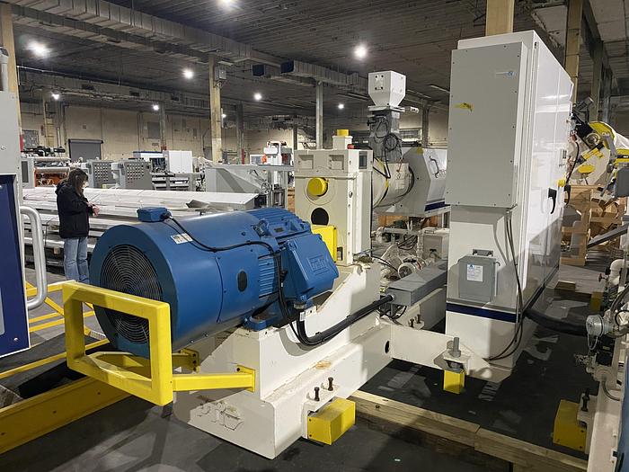 Used Used Processing Technologies International LLC Model G3500 Trident Series Single Screw extruder