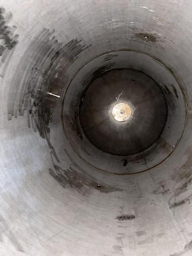 Used ExceleTech Inc. approximately 2500 gallon 304 stainless steel vertical pressure tank