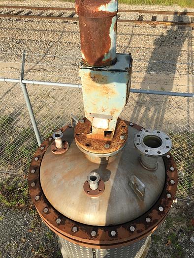 Used Mueller 200 gallon vertical jacketed stainless steel tank