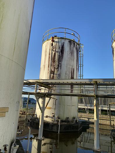 Used Used Advanced Vessel & Alloy approximately 23,800 gallon carbon steel vertical storage tank