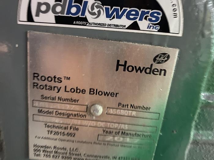 Used Used PdBlower Pressure Package consisting of (1) Roots 821 RCS-J positive displacement blower