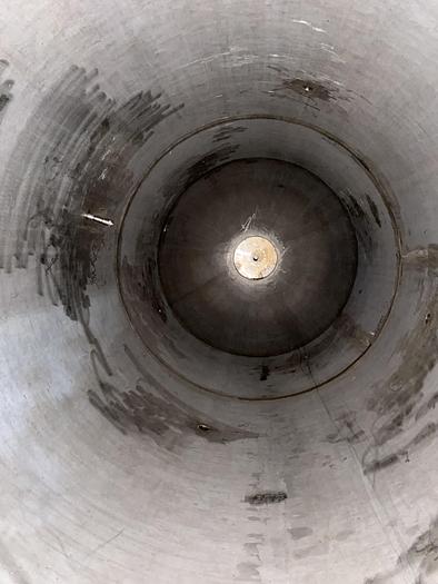 Used ExceleTech Inc. approximately 2500 gallon 304 stainless steel vertical pressure tank