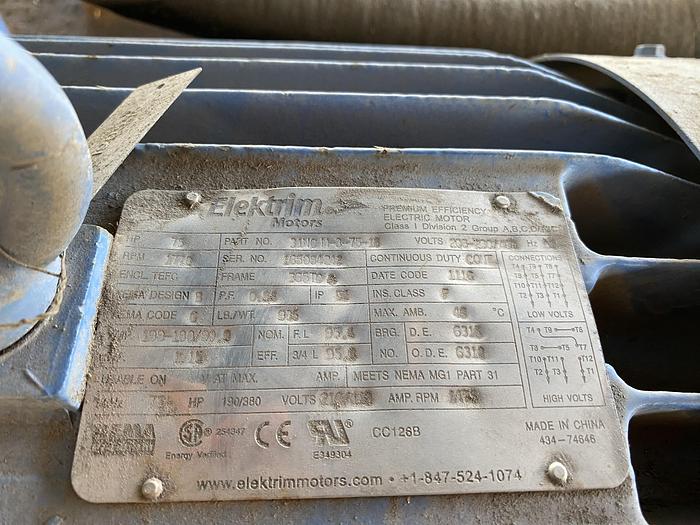 Used Used Bruks 70' Back-On Truck Dump with optimized smooth cargo flow receiving hopper