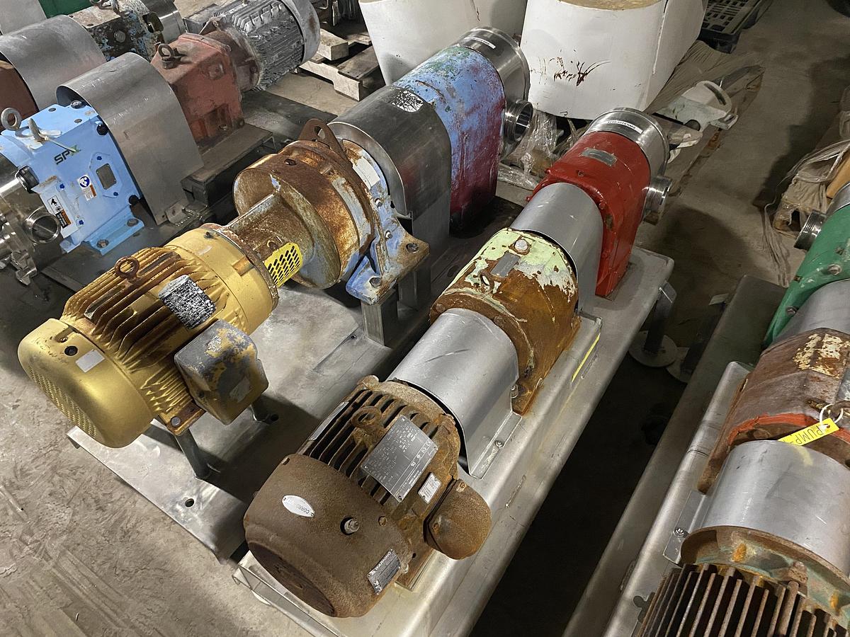 Used Used Tri-Clover sanitary Rotary Pump Model PR125-3-UC4-ST-S