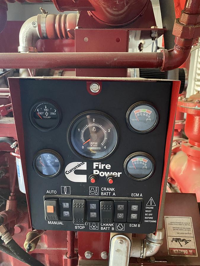 Used Used Complete Diesel Fire Pump skidded Building