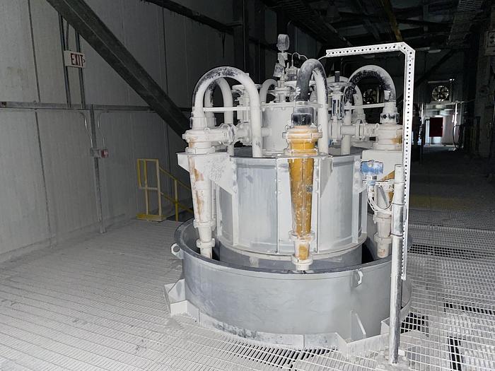 Used Used Weir Warman hydrocyclone arranged in a radical manifold “canister system” design