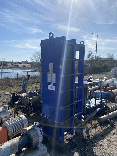 Used Used GEA Process Equipment Division approximately 661.98 sq. ft. 304 stainless steel plate heat exchanger.
