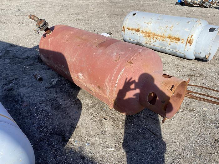 Used Used Silvan Industries approximately 300 gallon vertical carbon steel air receiver