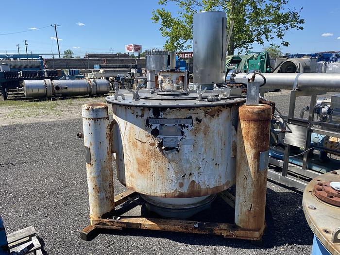 Used Used Ketema Tolhurst Batch-O-Matic T-316L S/S perforated basket centrifuge with hastelloy clad housing