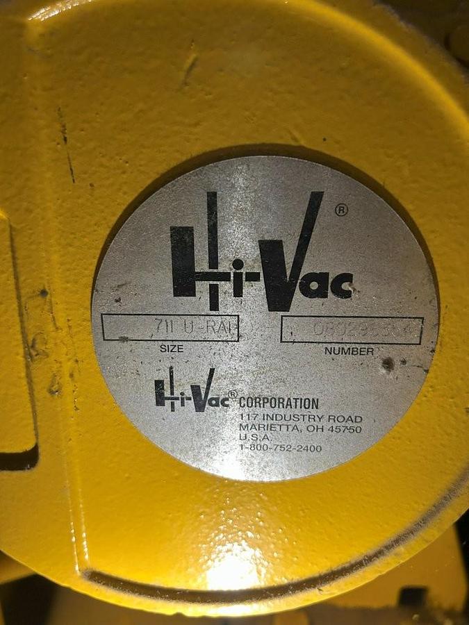 Used Used Hi-Vac Model 850 Industrial Heavy Duty portable vacuum system