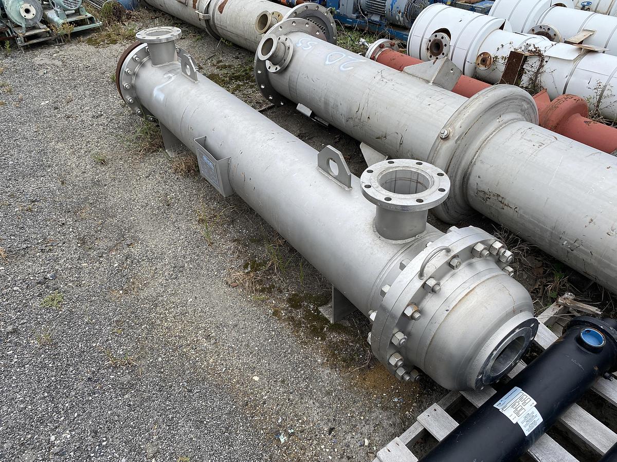 Used Used Bendel approximately 150 sq ft. 304L/347 stainless steel horizontal heat exchanger