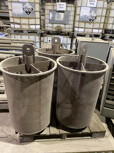 Used Used Gaston County 304 stainless steel large capacity basket filter vessel