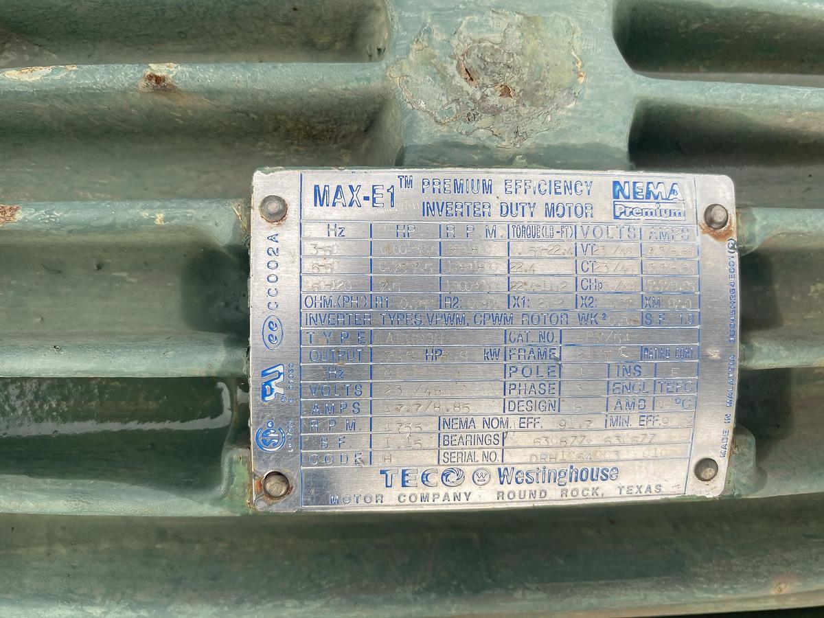 Used Used Lightnin Right-Angle Drive (CW). Model 504Q7.5C