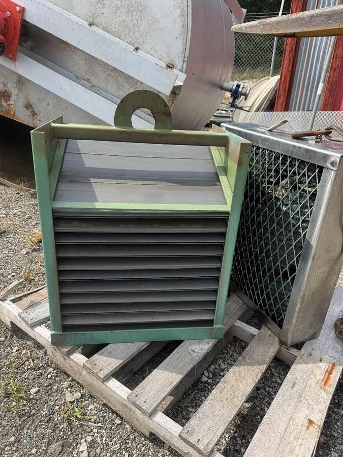 Used Used Highland Tank approximately 300 gallon rectangular carbon steel oil/water separator tank