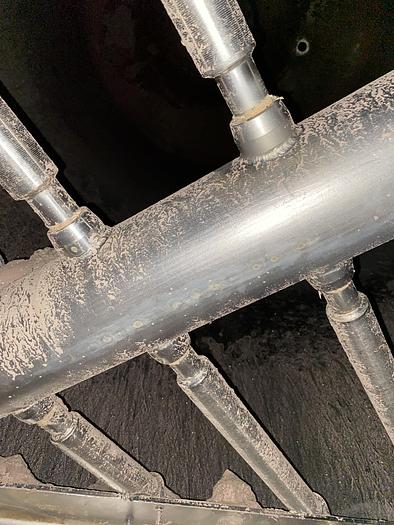 Used Used Tate Metalworks approximately 4,000 gallon 2205 duplex stainless steel vertical sand filter