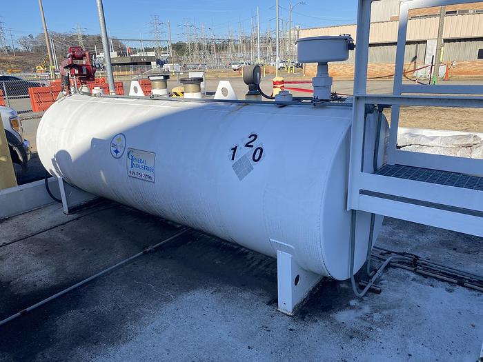 Used Used General Industries approximately 1,000 gallon horizontal self-contained fuel tank
