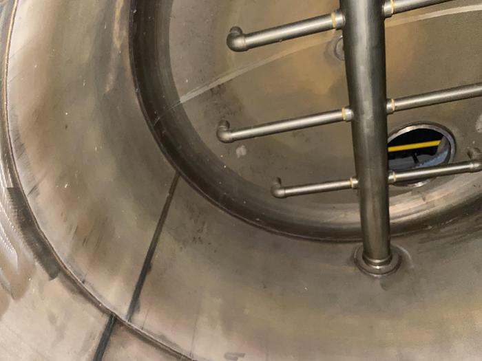 Used Used Culligan approximately 2,500 gallon stainless steel media tank