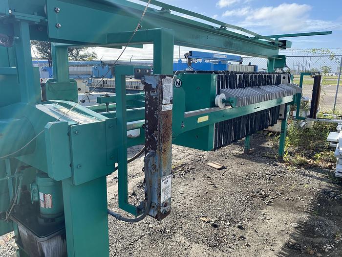 Used Used Netzsch Inc. Model 800 MM/I/38 poly propylene plate and frame press