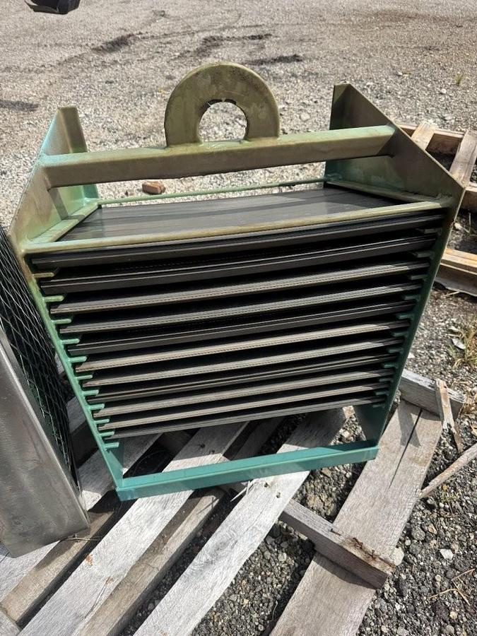 Used Used Highland Tank approximately 300 gallon rectangular carbon steel oil/water separator tank