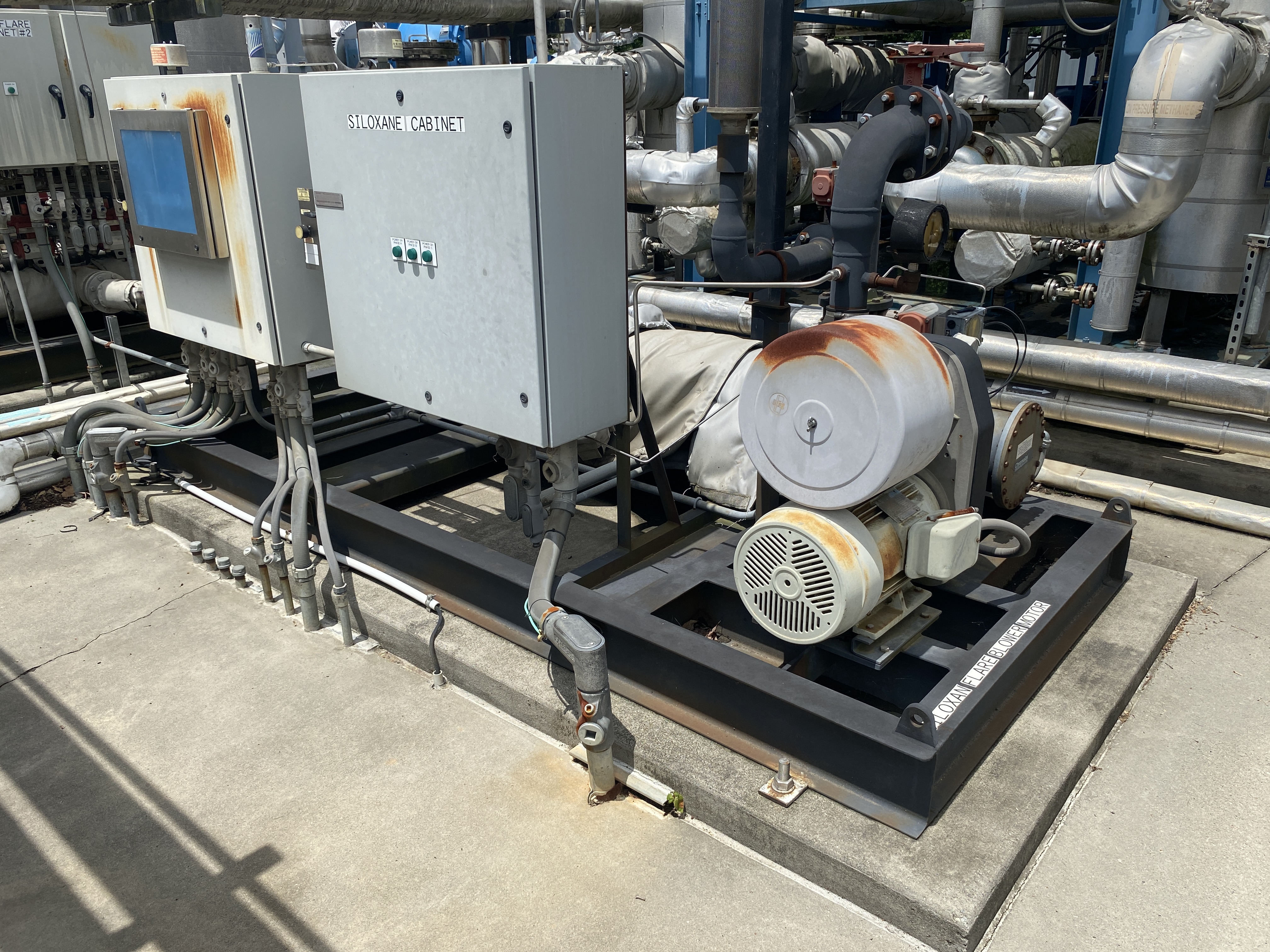 Used Used heater skid for regenerating dryer beds