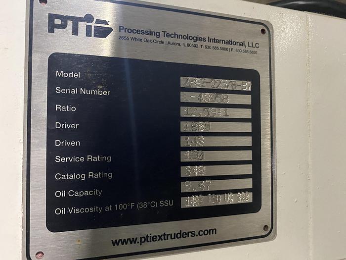 Used Used Processing Technologies International LLC Model G3500 Trident Series Single Screw extruder