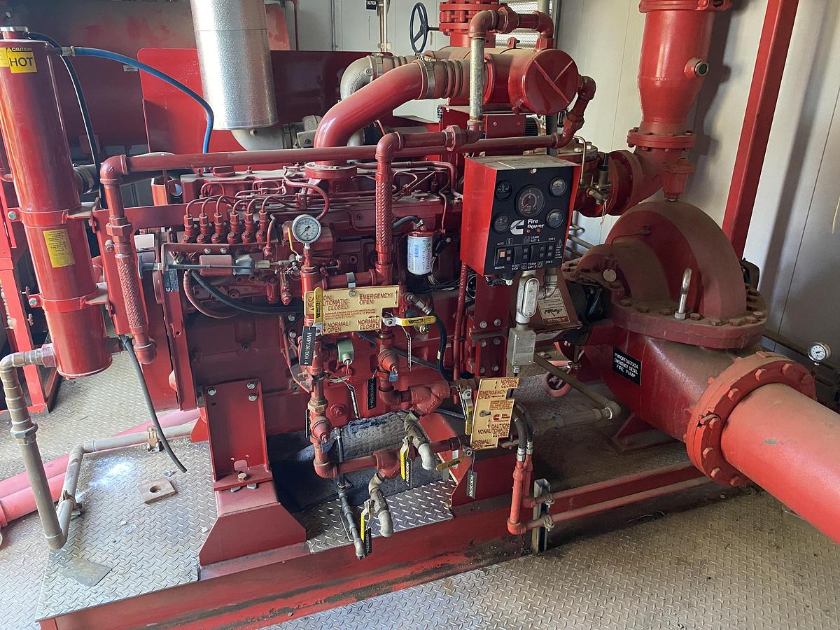 Used Used Complete Diesel Fire Pump skidded Building
