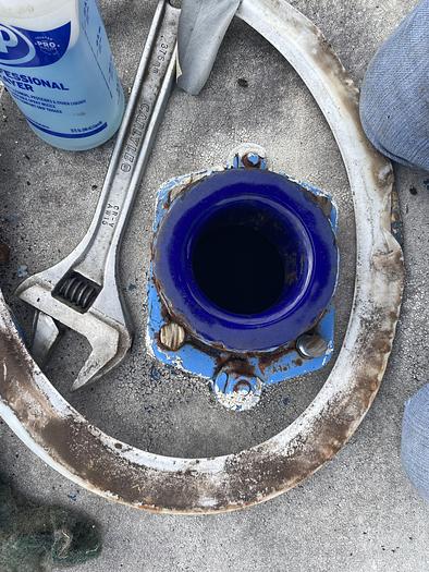 Used Pfaudler approximately 2000 gallon horizontal glass lined tank