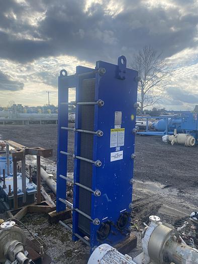 Used Used GEA Process Equipment Division approximately 661.98 sq. ft. 304 stainless steel plate heat exchanger.