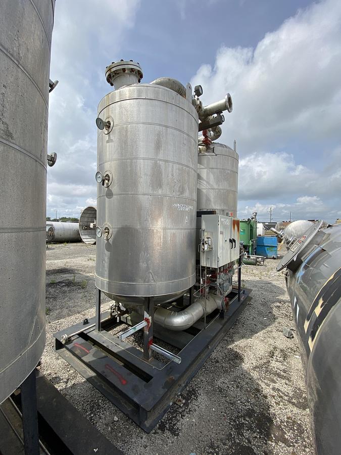 Used Used Industrial Piping Gas Dryer Skid
