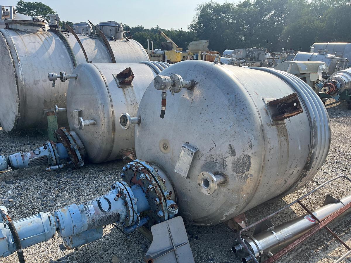 Used Nolte approximately 500 gallon stainless steel reactor