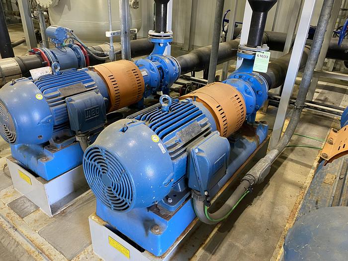 Used Used Goulds 3196 size 3X4-7 carbon steel centrifugal pump