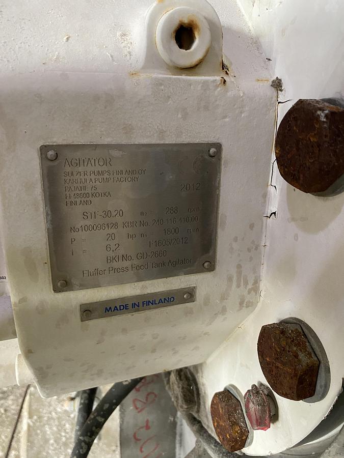 Used Used Erected Steel Products 14,000 gallon 316L stainless steel vertical tank