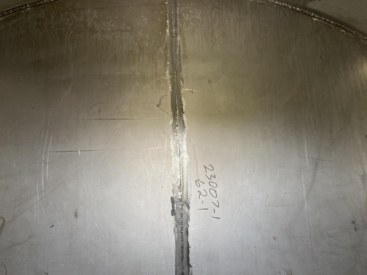 Used Unused Tate Metal Works approximately 800 gallon 2205 duplex stainless steel vertical pressure tank.