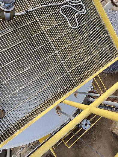 Used Used Armor Metalworks approximately 15,000 gallon carbon steel vertical storage tank