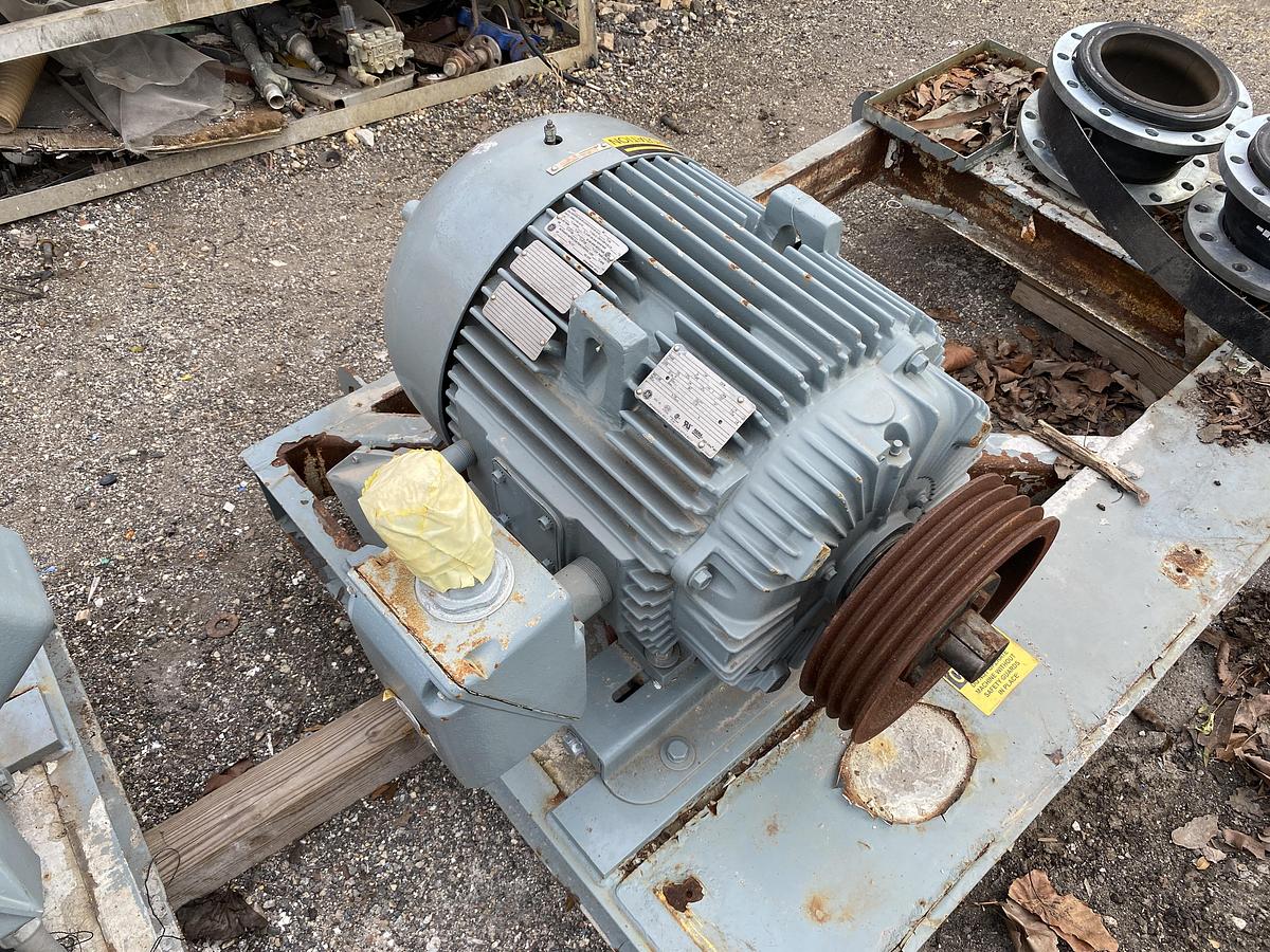 Used (3) Used  75 HP GE Extra Severe Duty AC Motors