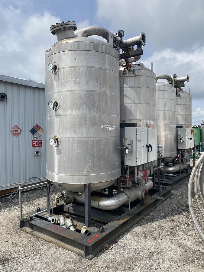 Used Used Industrial Piping Gas Dryer Skid