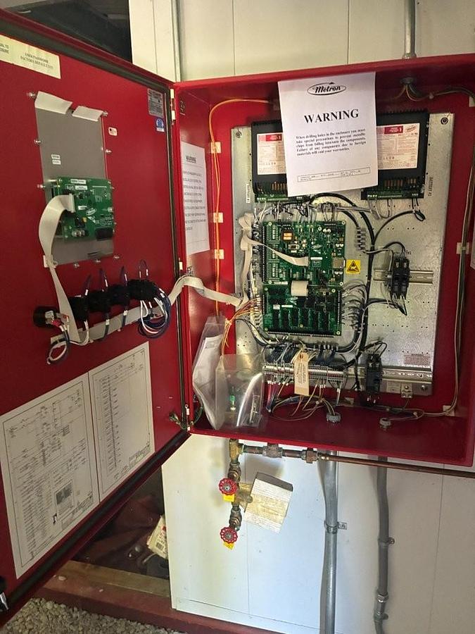 Unused Complete Diesel Fire Pump System in skidded Building