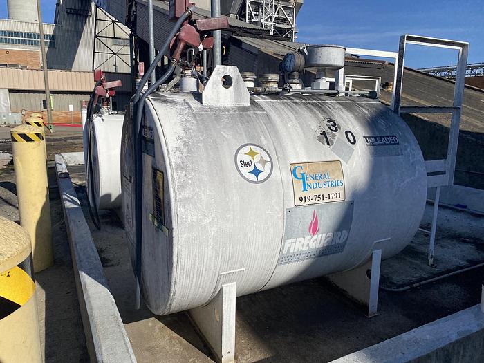 Used Used General Industries approximately 500 gallon FireGuard horizontal fuel tank.