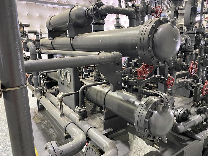 Used Used Basco Inc.  Approximately 95 sq. ft. carbon steel shell and tube heat exchanger